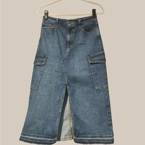 Vibrant Blue Denim Skirt